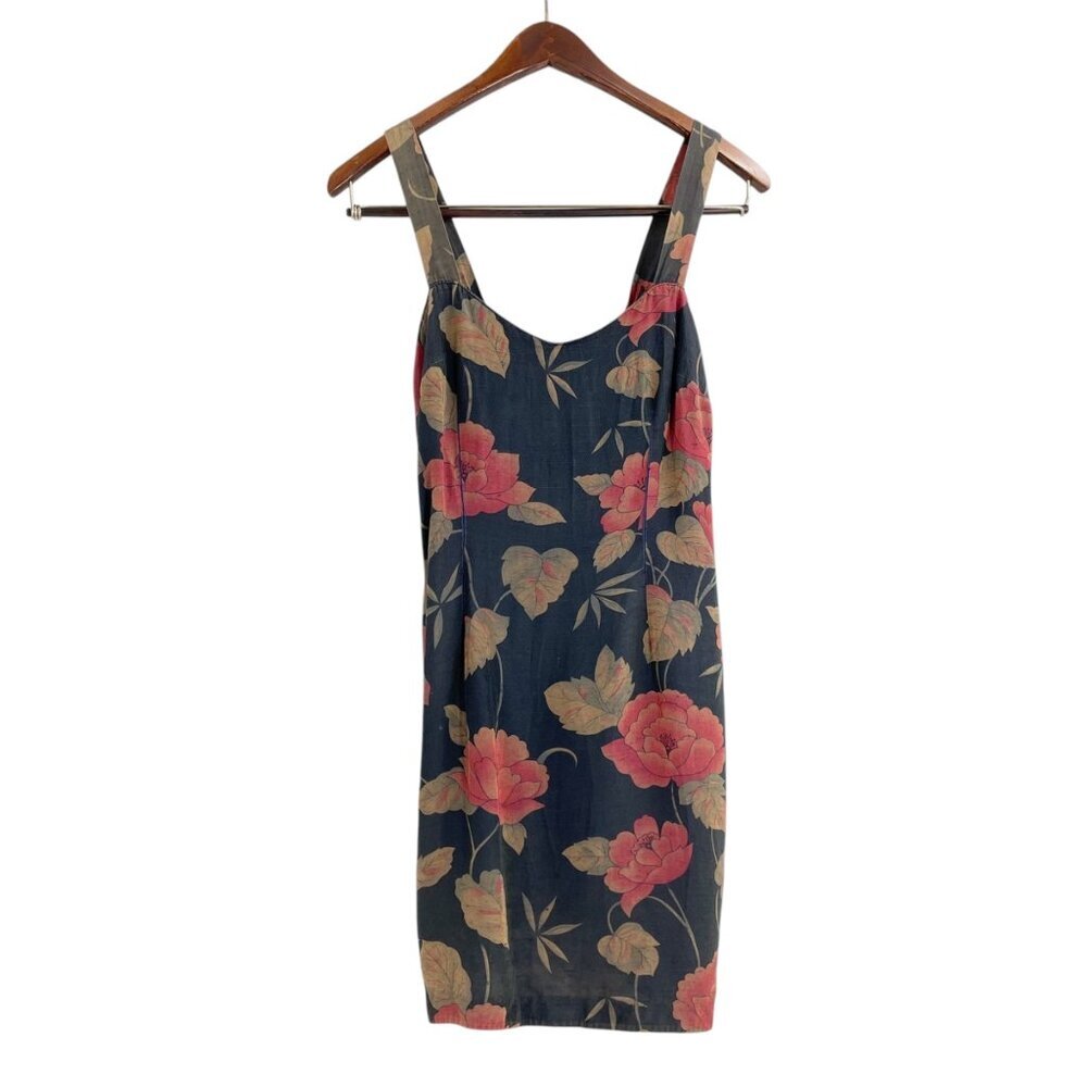 Vintage Young Edwardian Fairycore Floral Grunge Mini Dress Juniors Size 3